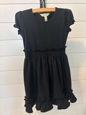 Matilda Jane Black Ruffle Smocked Waist Dress